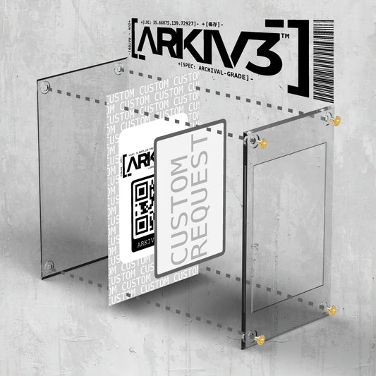 Custom Extended Art Display Case - Raw