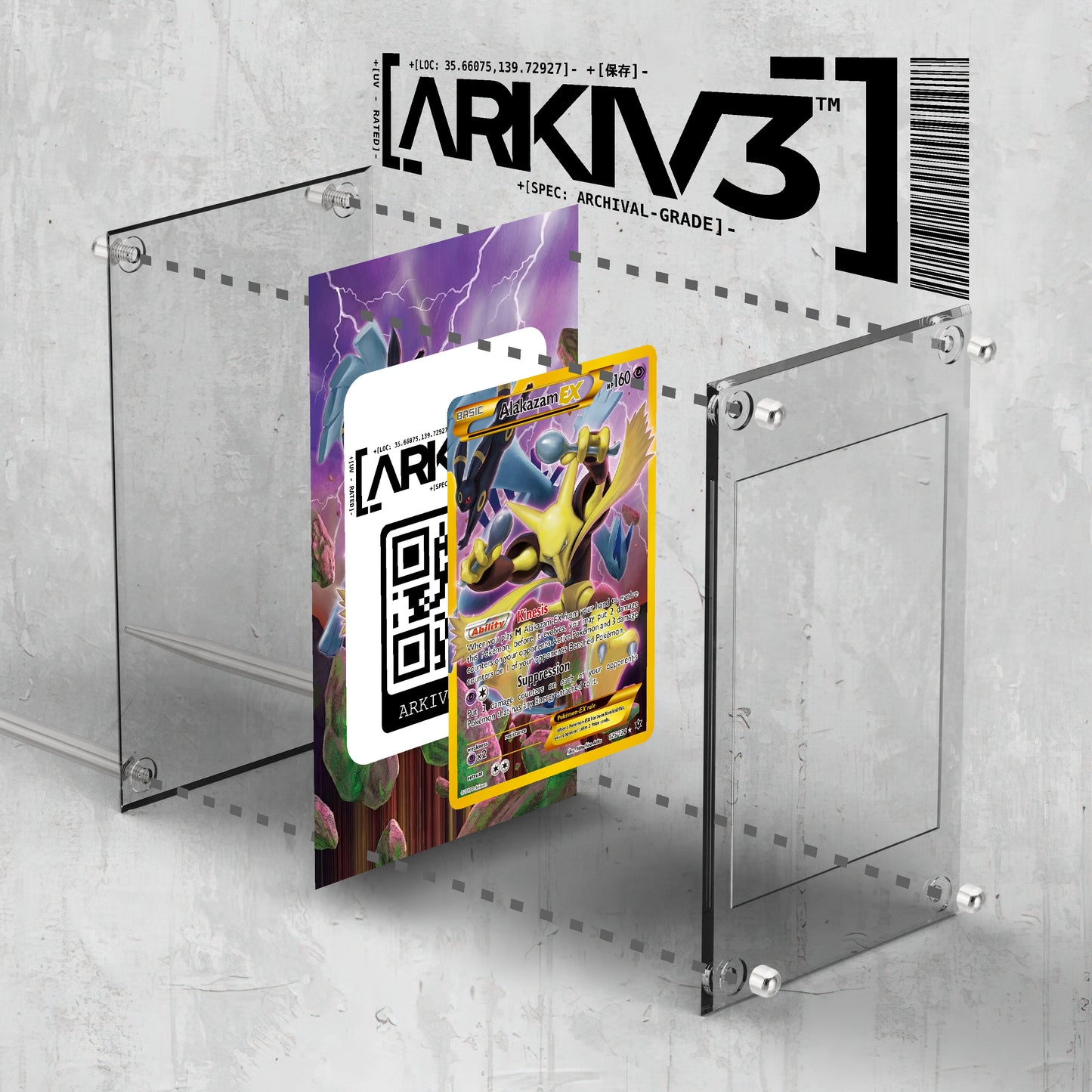 [UNIT: 125/124] // Alakazam EX Extended Art Display Case - Raw