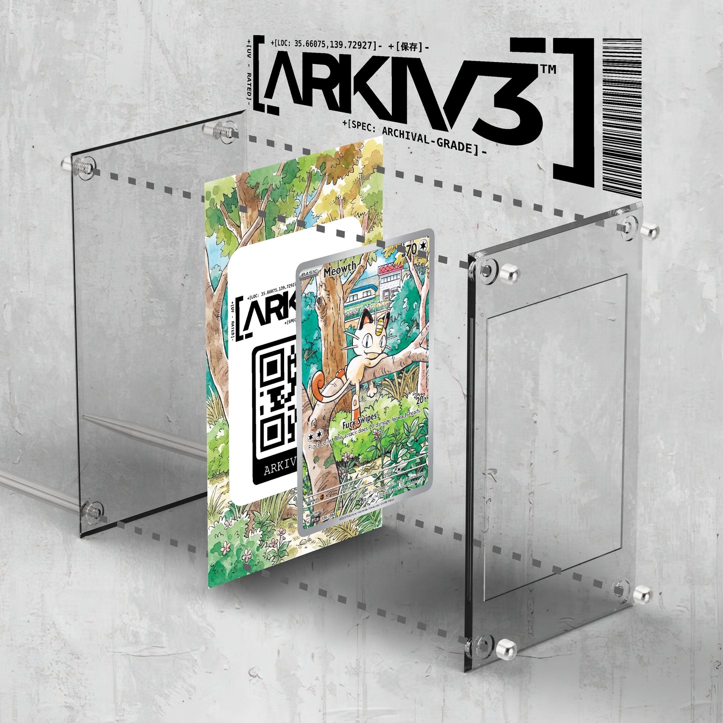 [UNIT: 106/094] // Meowth Extended Art Display Case - Raw