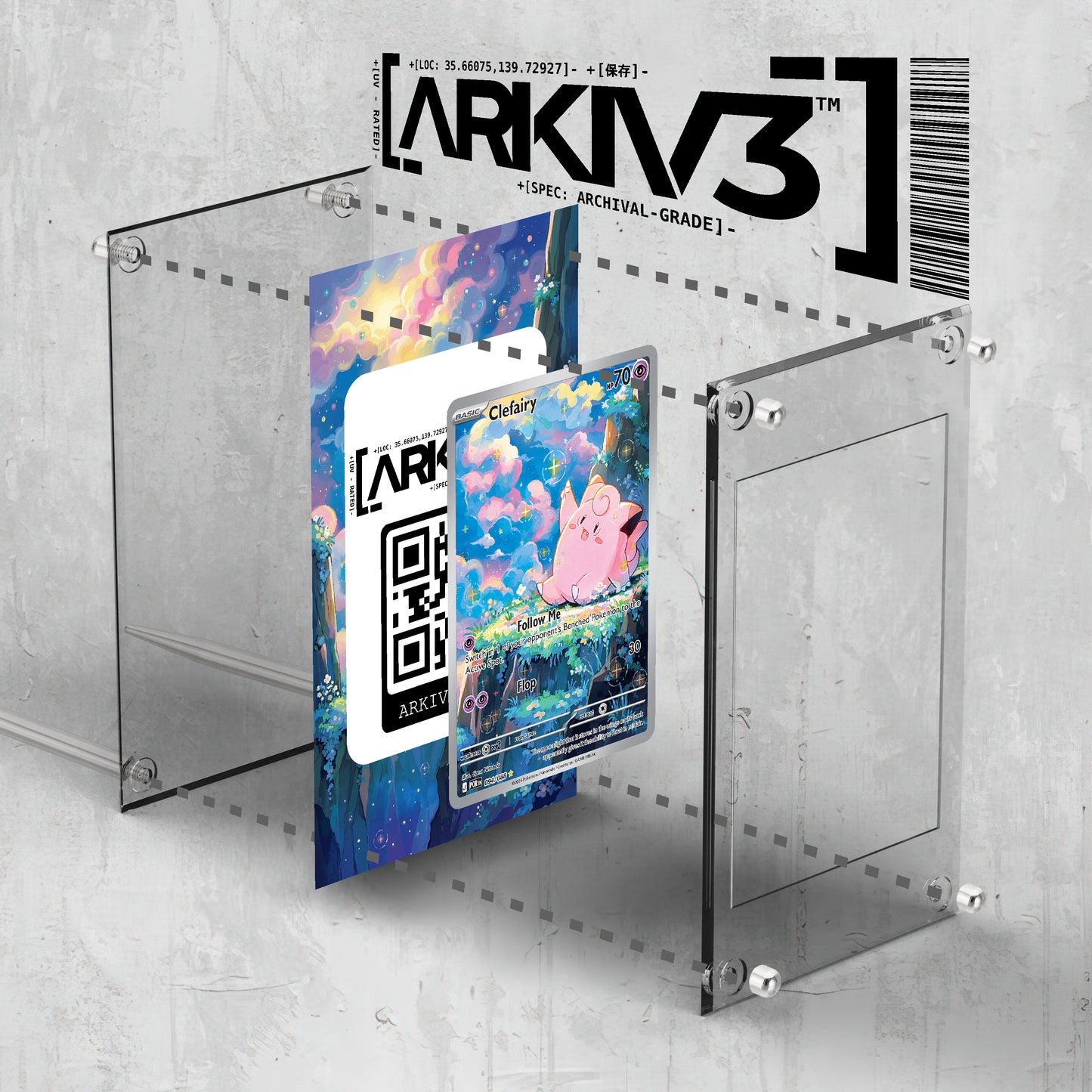 [UNIT: 094/088] // Clefairy Extended Art Display Case - Raw