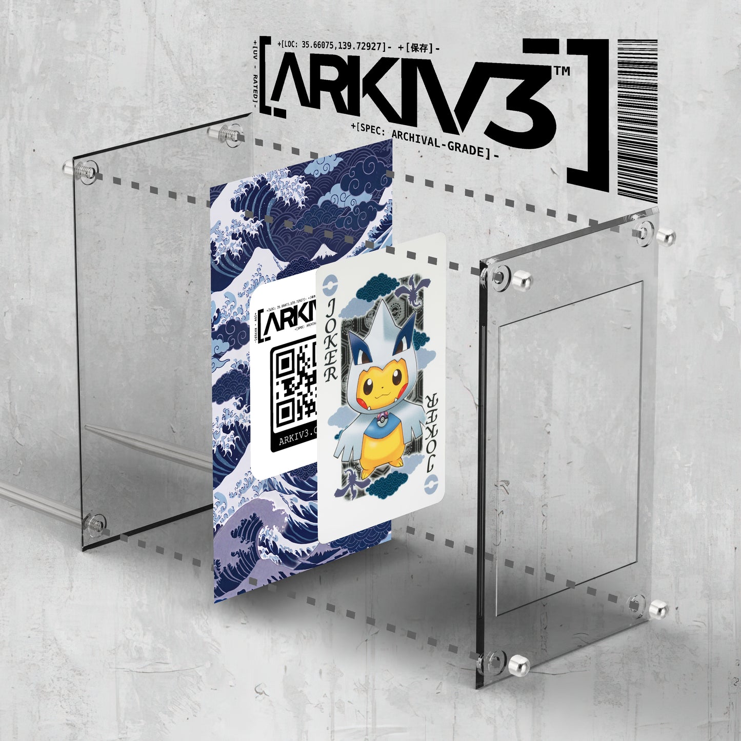 Maiko & Okuge Lugia Poncho Pikachu Joker Extended Art Display Case - Raw