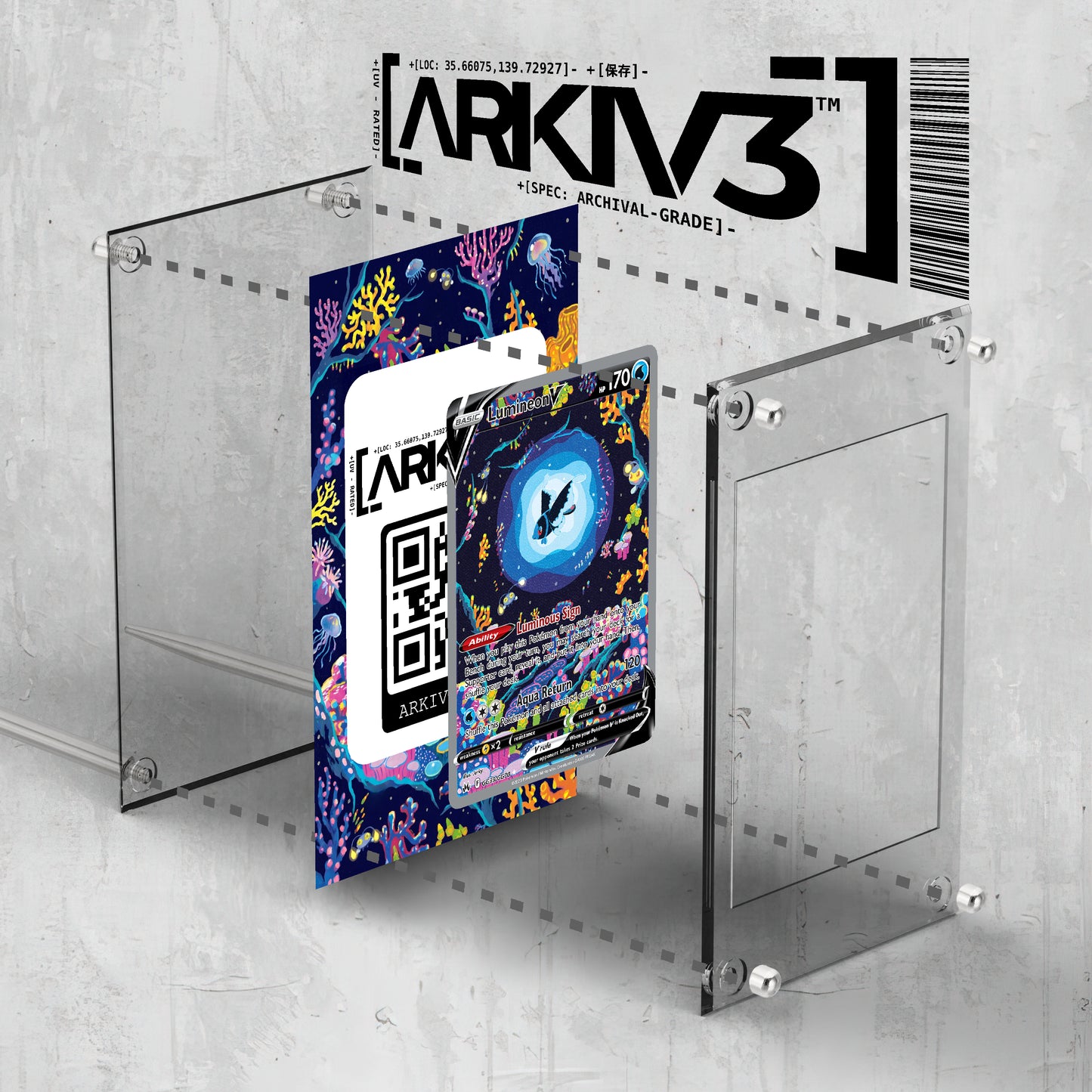 [UNIT: GG39/GG70] // Lumineon V Extended Art Display Case - Raw