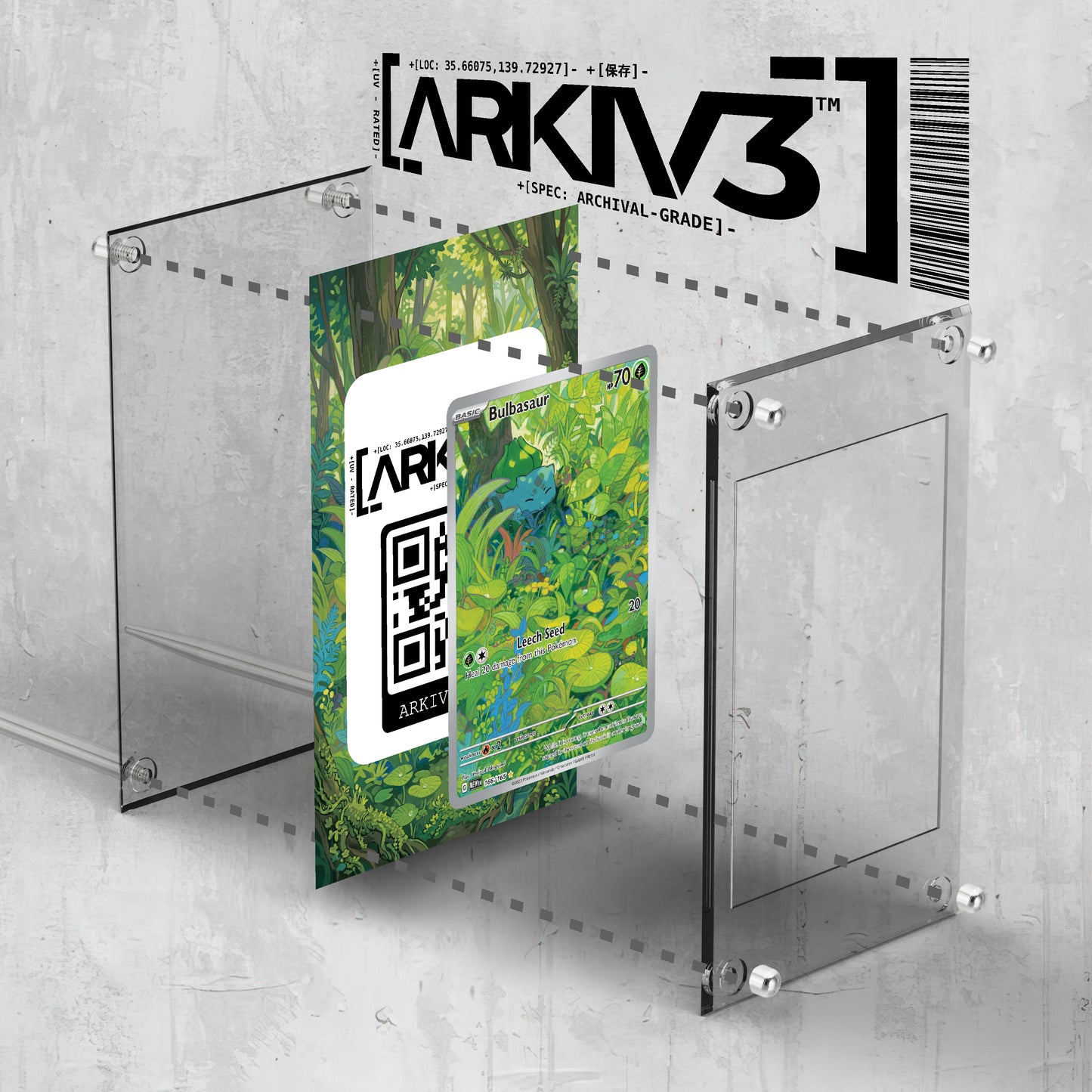 [UNIT: 166/165] // Bulbasaur Extended Art Display Case - Raw