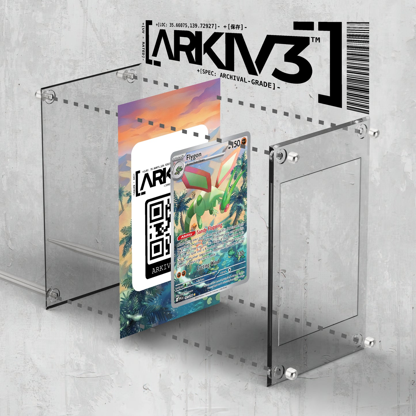 [UNIT: 101/094] // Flygon Extended Art Display Case - Raw