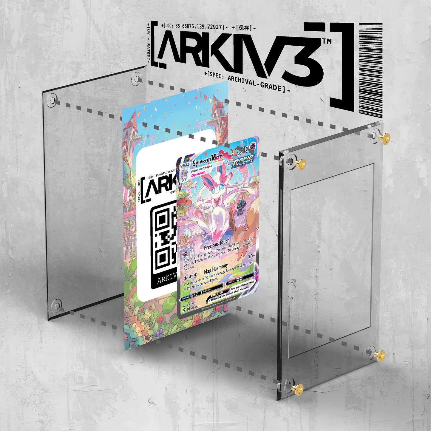 [UNIT: 212/203] // Sylveon Vmax Extended Art Display Case - Raw