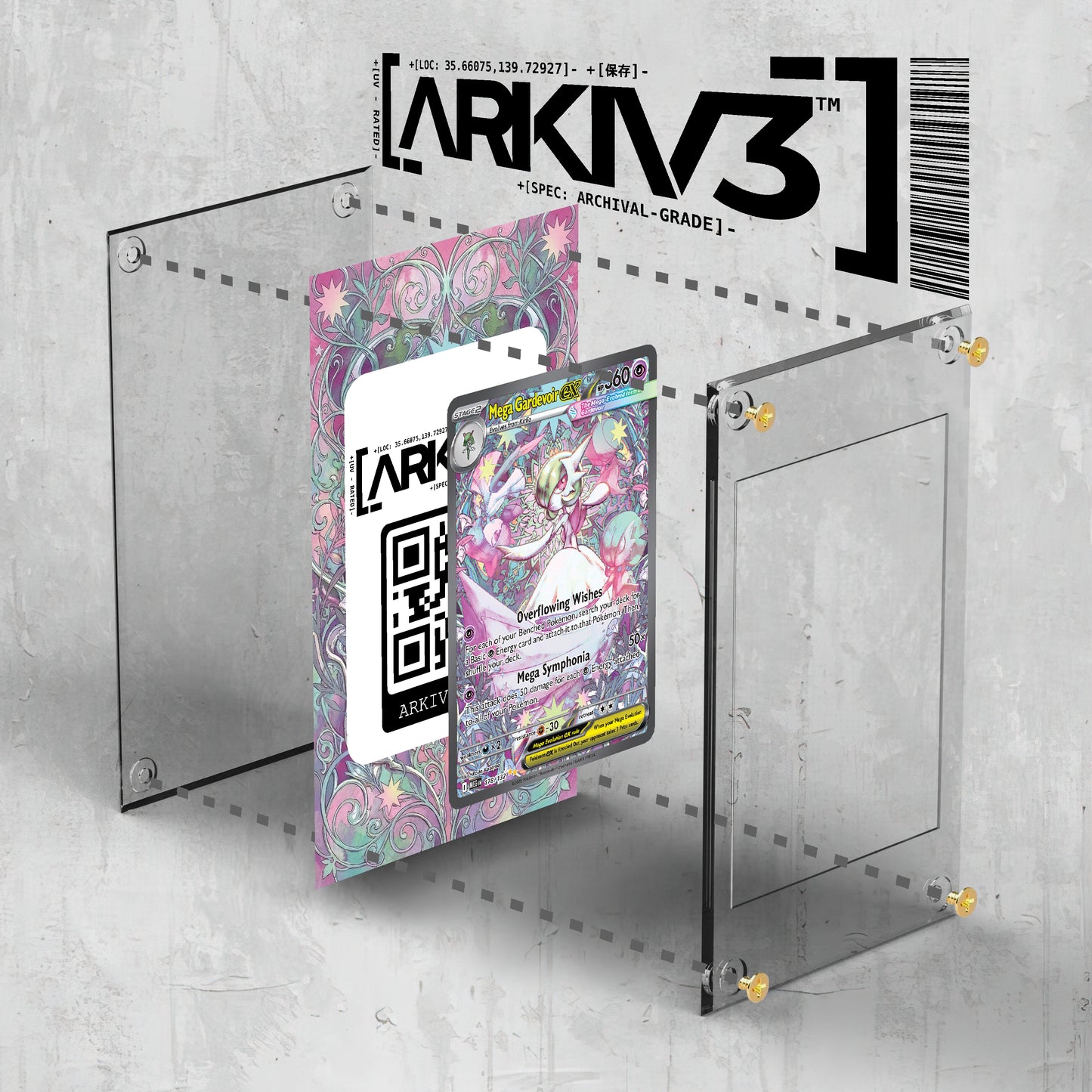 [UNIT: 178/132] // Mega Gardevoir ex Extended Art Display Case - Raw