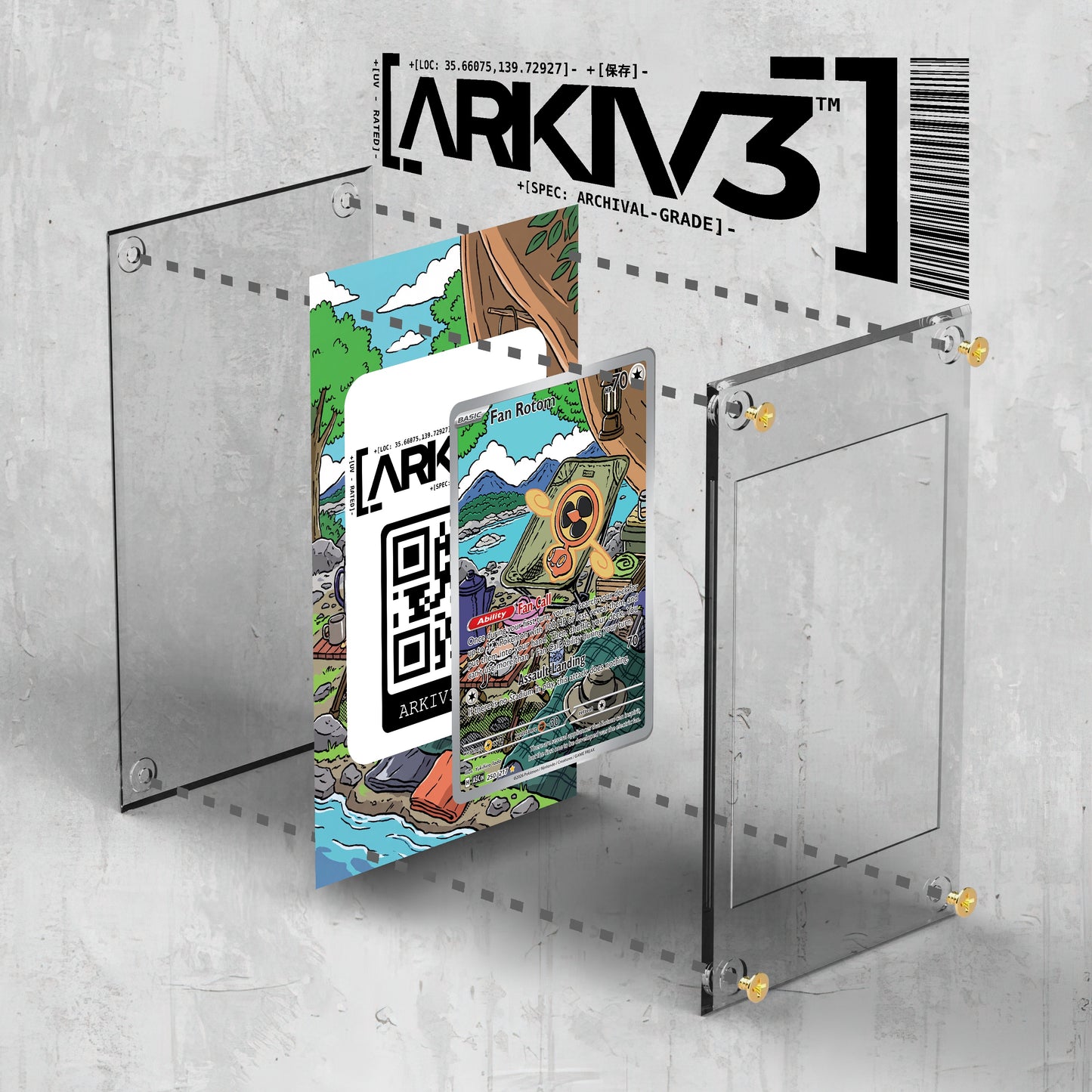 [UNIT: 250/217] // Fan Rotom Extended Art Display Case - Raw