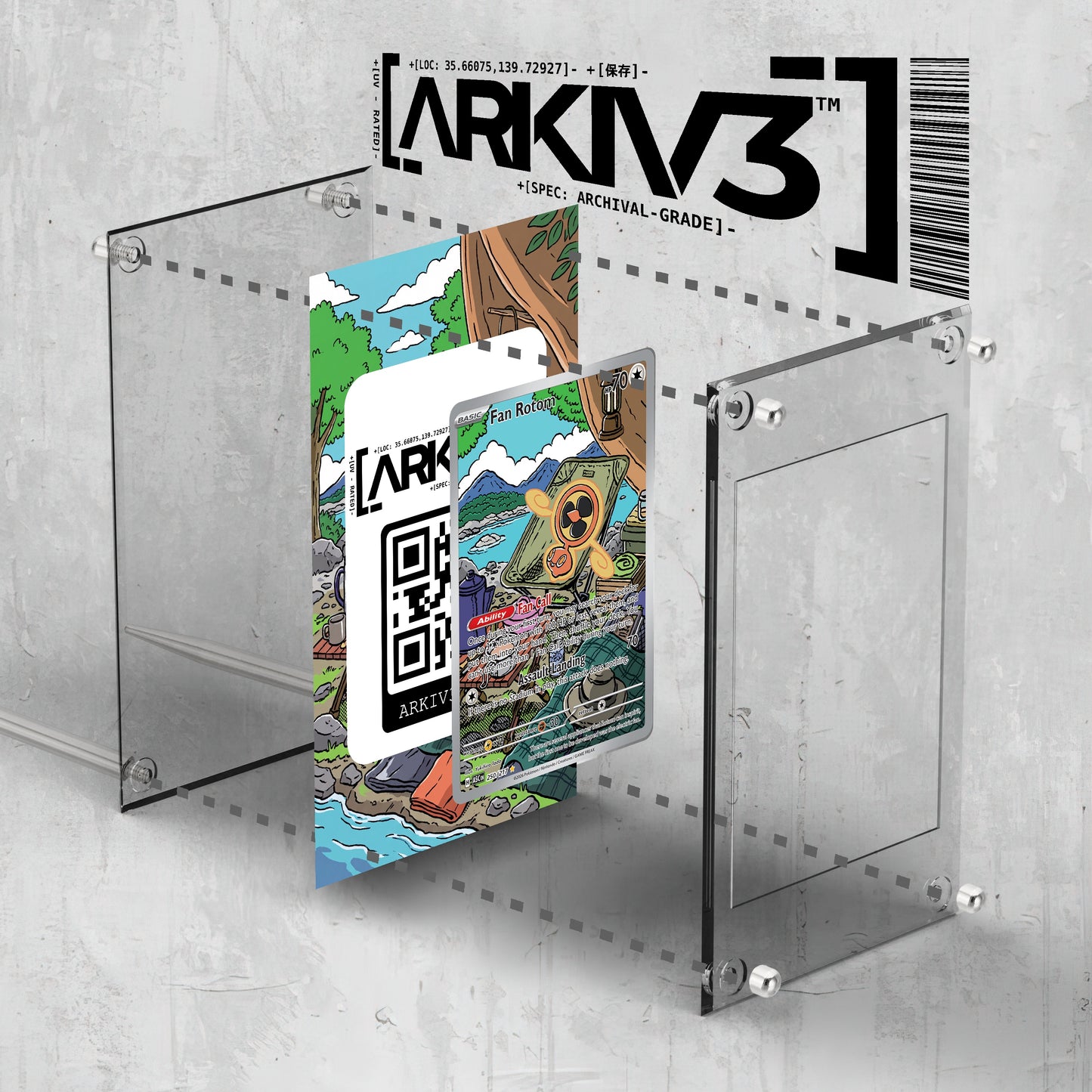 [UNIT: 250/217] // Fan Rotom Extended Art Display Case - Raw