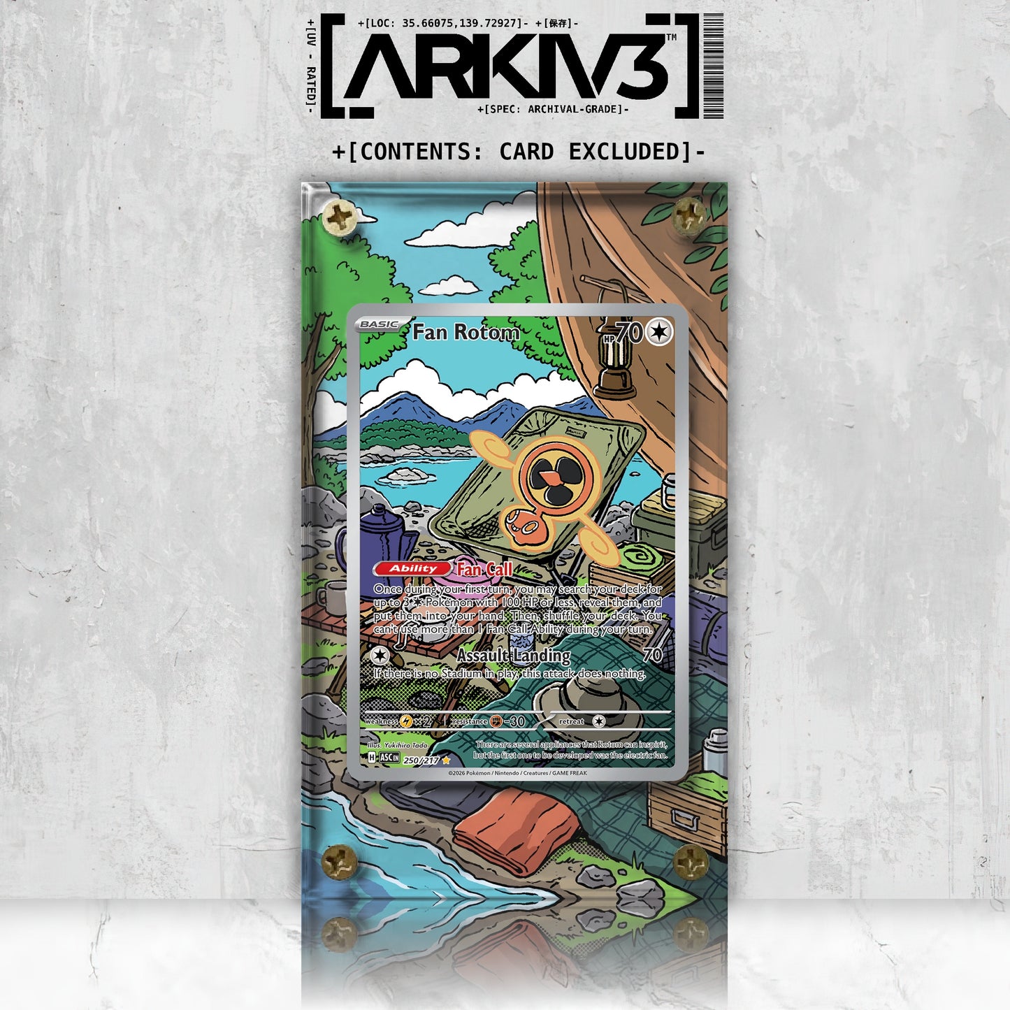 [UNIT: 250/217] // Fan Rotom Extended Art Display Case - Raw