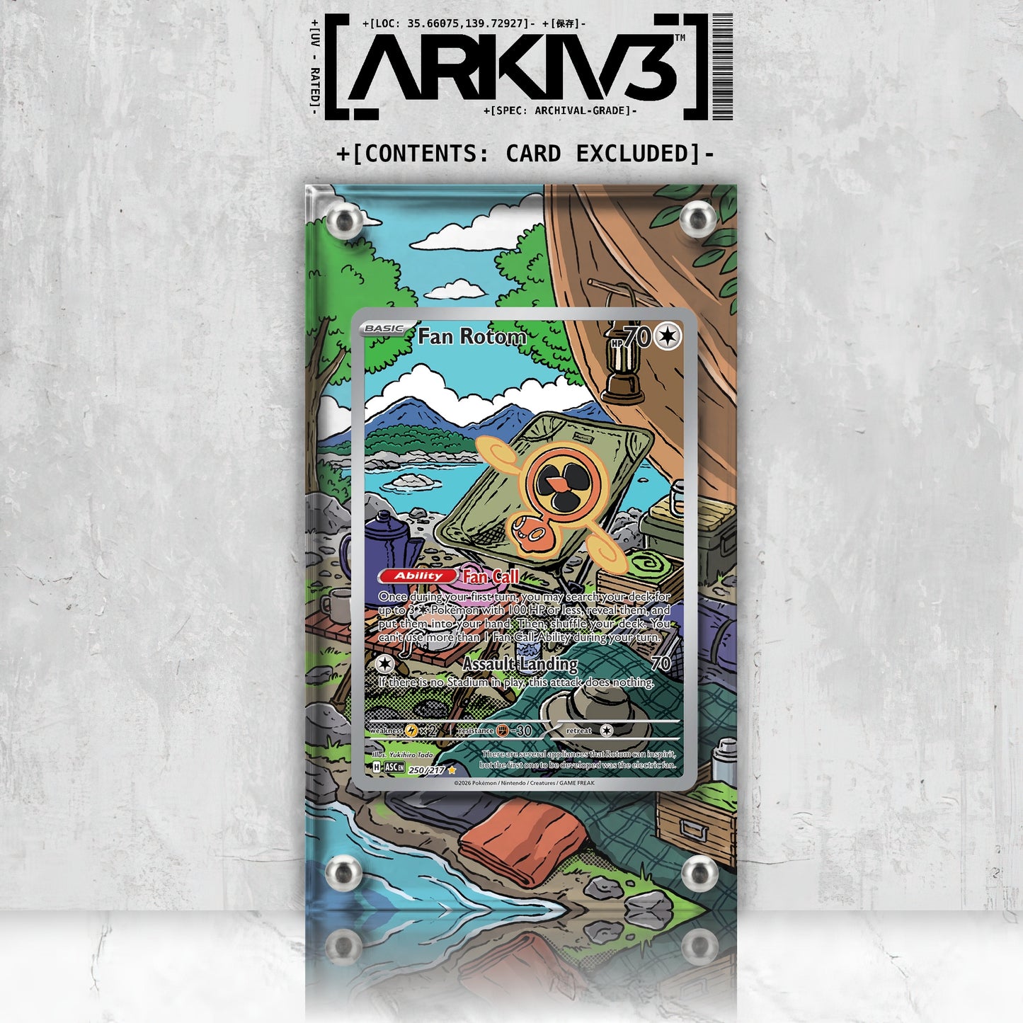 [UNIT: 250/217] // Fan Rotom Extended Art Display Case - Raw