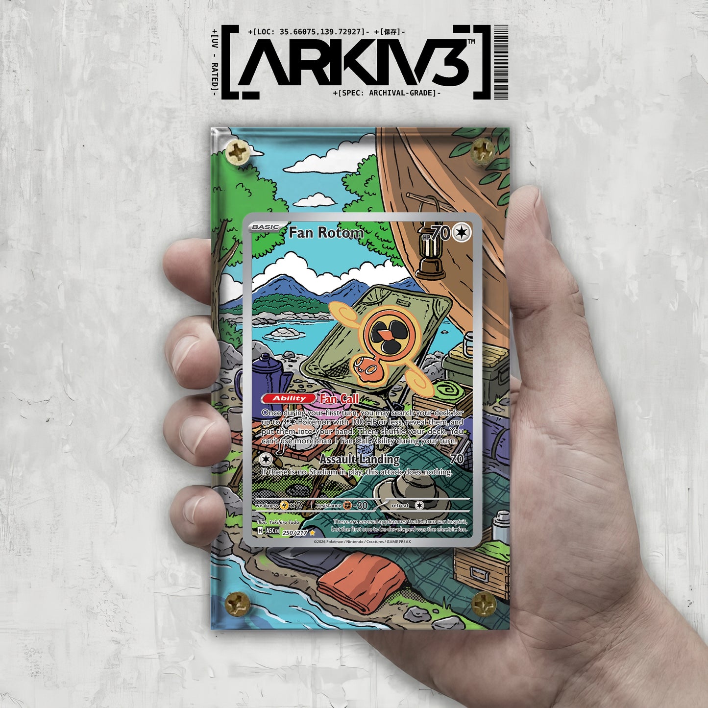 [UNIT: 250/217] // Fan Rotom Extended Art Display Case - Raw