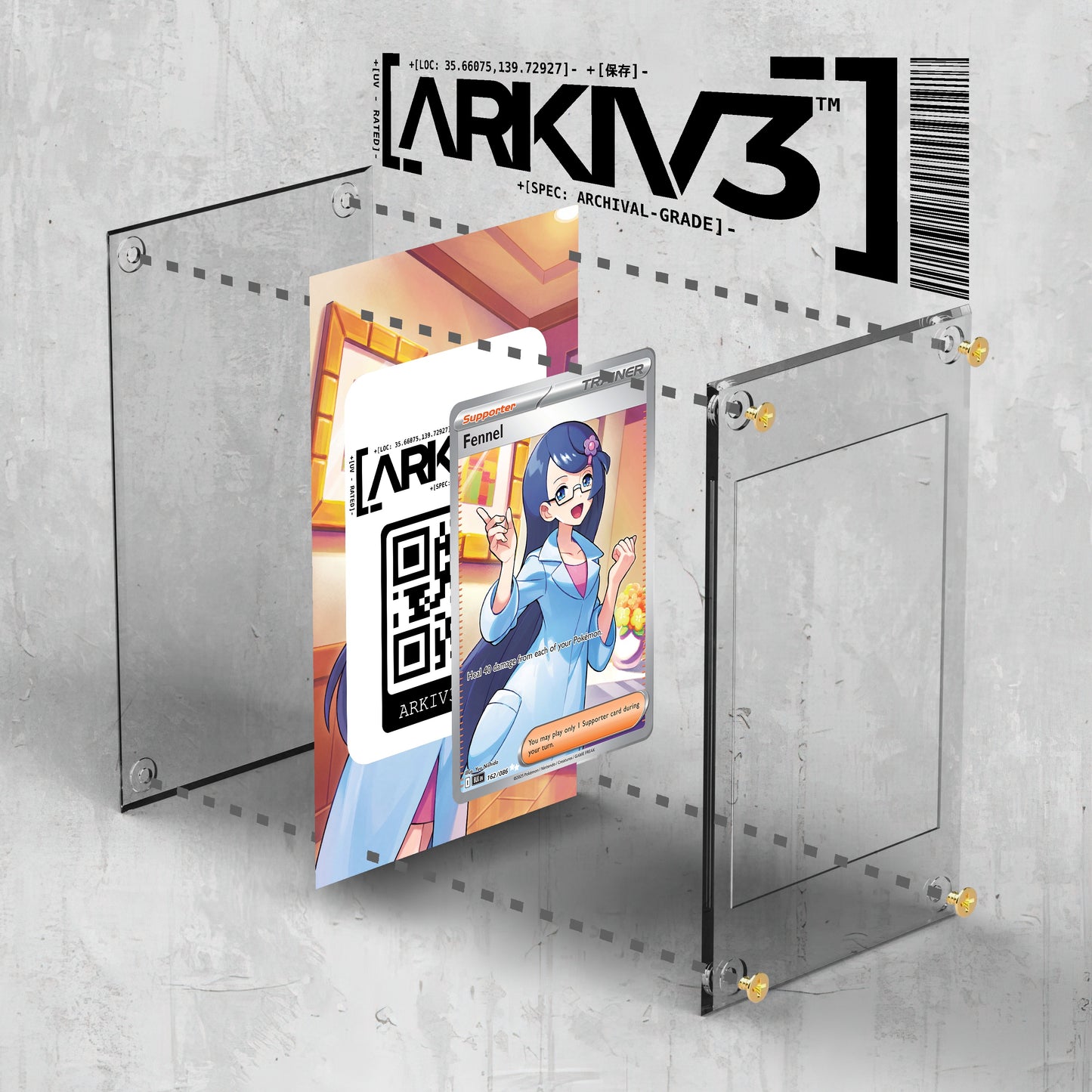 [UNIT: 162/86] // Fennel Extended Art Display Case - Raw
