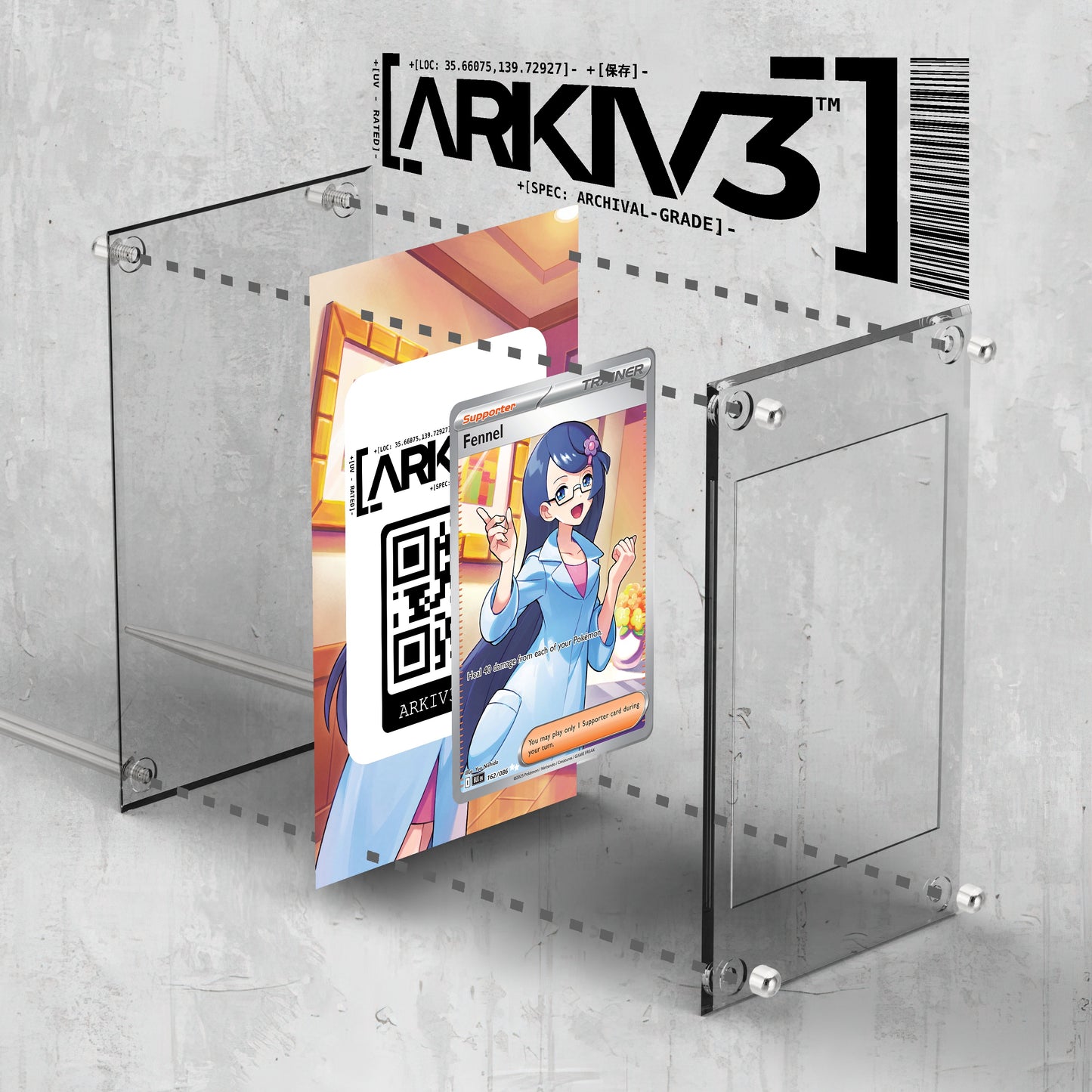 [UNIT: 162/86] // Fennel Extended Art Display Case - Raw