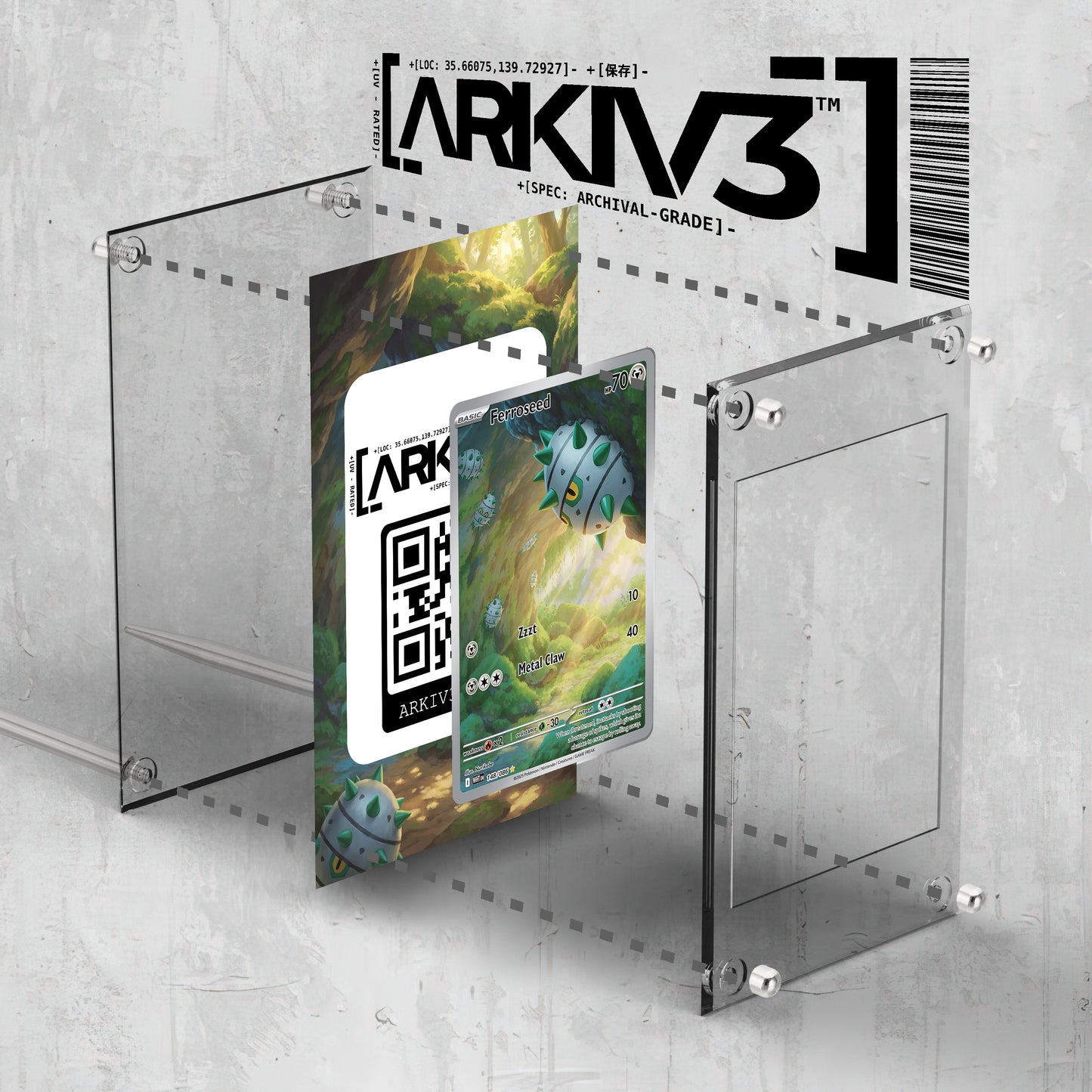 [UNIT: 148/86] // Ferroseed Extended Art Display Case - Raw
