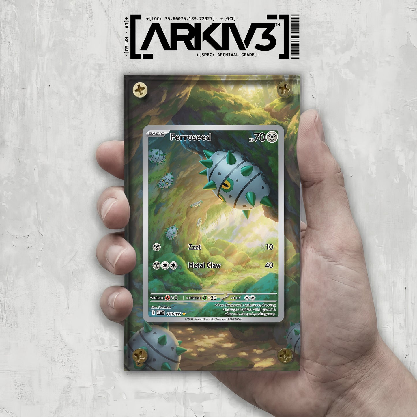 [UNIT: 148/86] // Ferroseed Extended Art Display Case - Raw