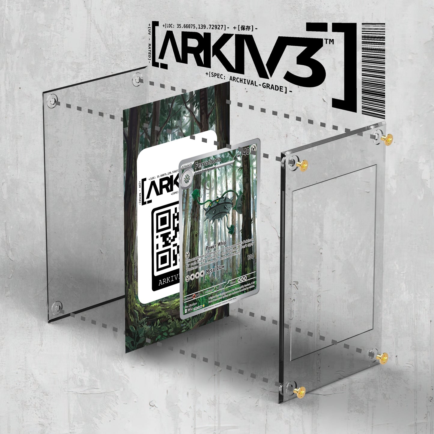 [UNIT: 149/86] // Ferrothorn Extended Art Display Case - Raw