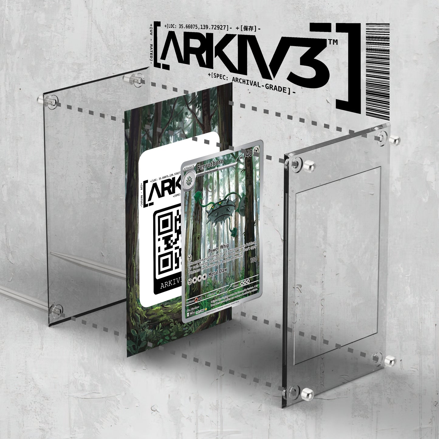 [UNIT: 149/86] // Ferrothorn Extended Art Display Case - Raw