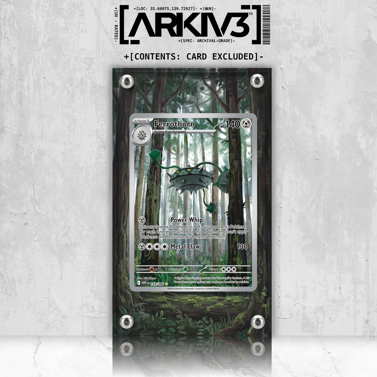 [UNIT: 149/86] // Ferrothorn Extended Art Display Case - Raw