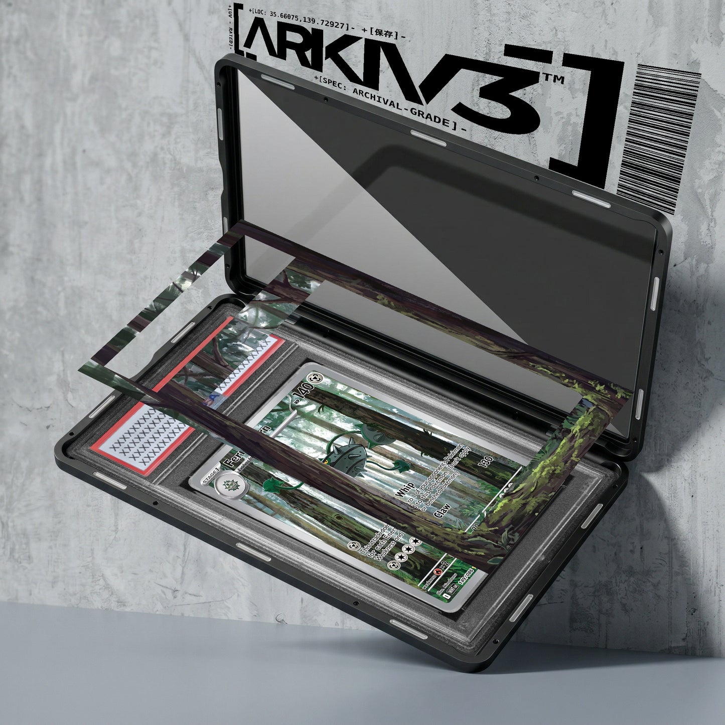 ARKIV3 PSA graded exploded mockup