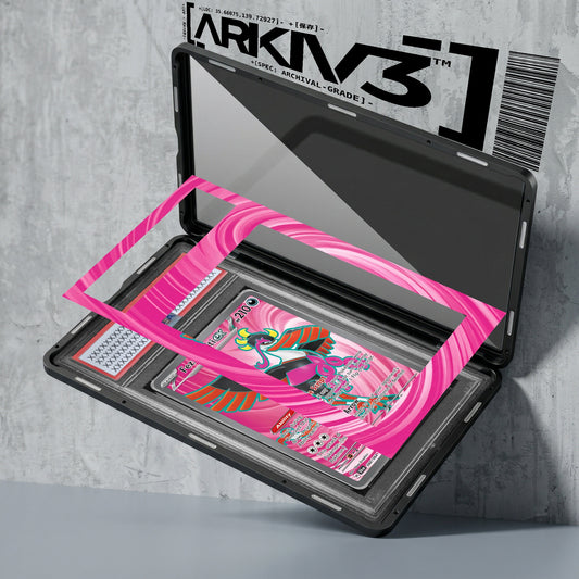 ARKIV3 PSA graded exploded mockup