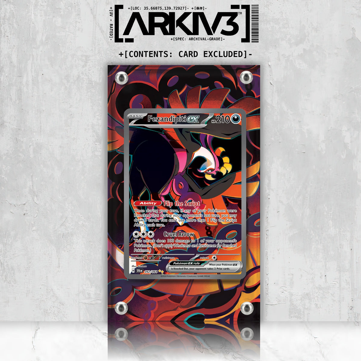 [UNIT: 92/64] // Fezandipiti ex Extended Art Display Case - Raw