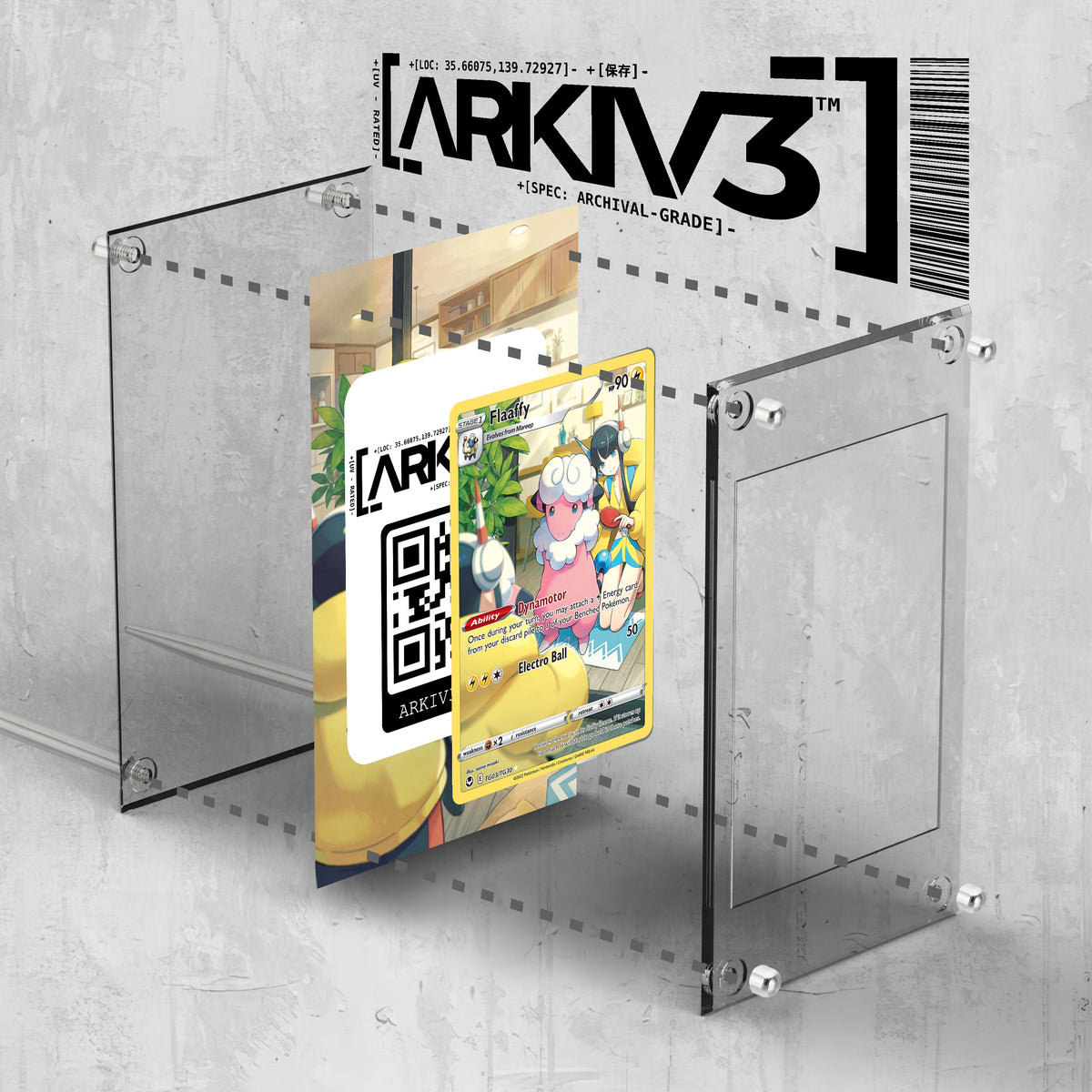 [UNIT: TG03/TG30] // Flaaffy Extended Art Display Case - Raw