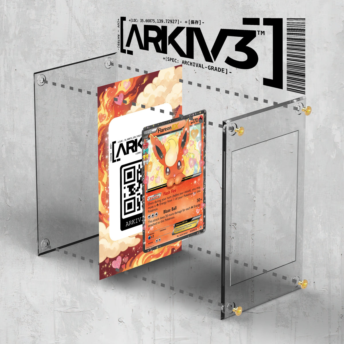 [UNIT: RC6/RC32] // Flareon Extended Art Display Case - Raw