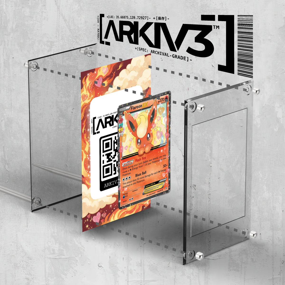 [UNIT: RC6/RC32] // Flareon Extended Art Display Case - Raw