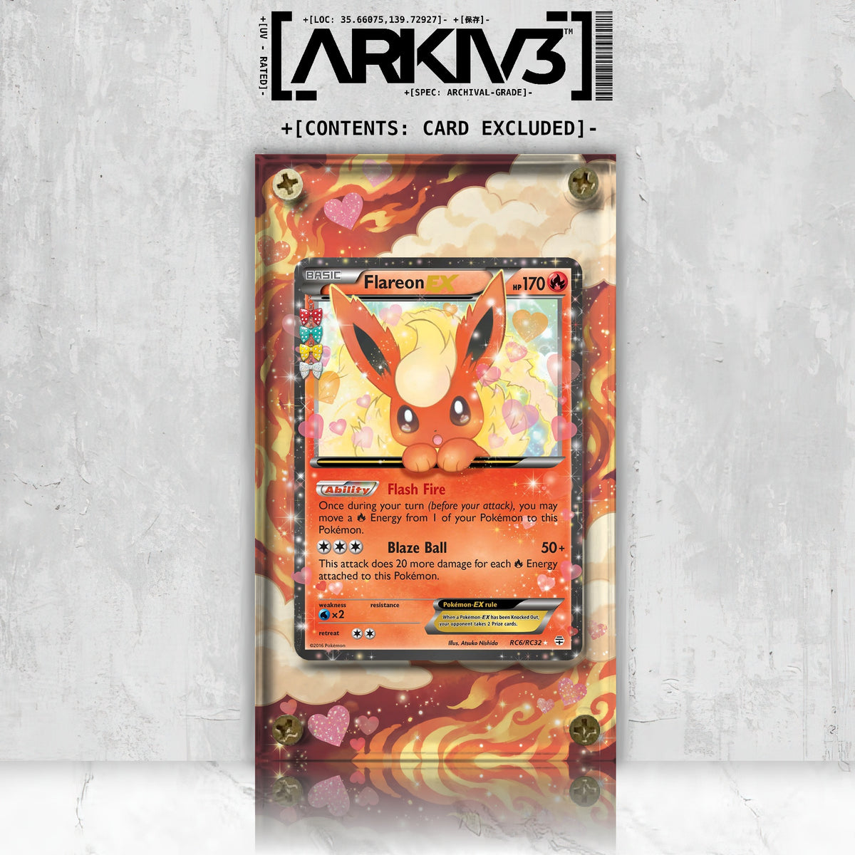 [UNIT: RC6/RC32] // Flareon Extended Art Display Case - Raw