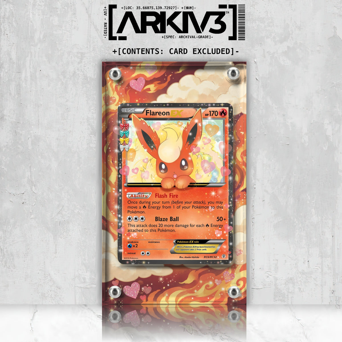 [UNIT: RC6/RC32] // Flareon Extended Art Display Case - Raw