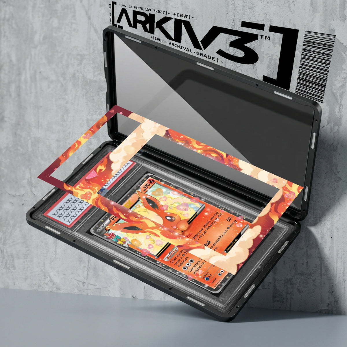 ARKIV3 PSA graded exploded mockup