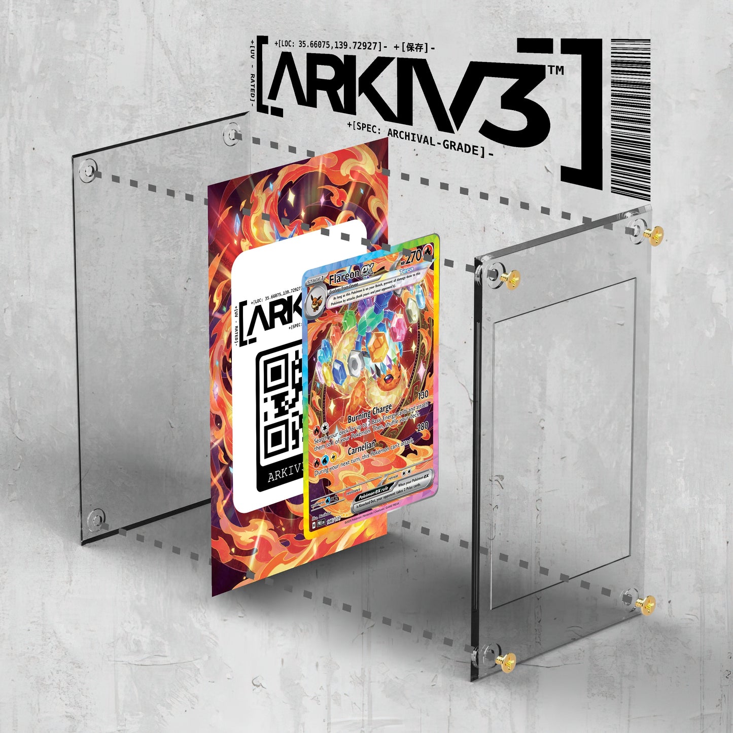 [UNIT: 146/131] // Flareon ex Extended Art Display Case - Raw