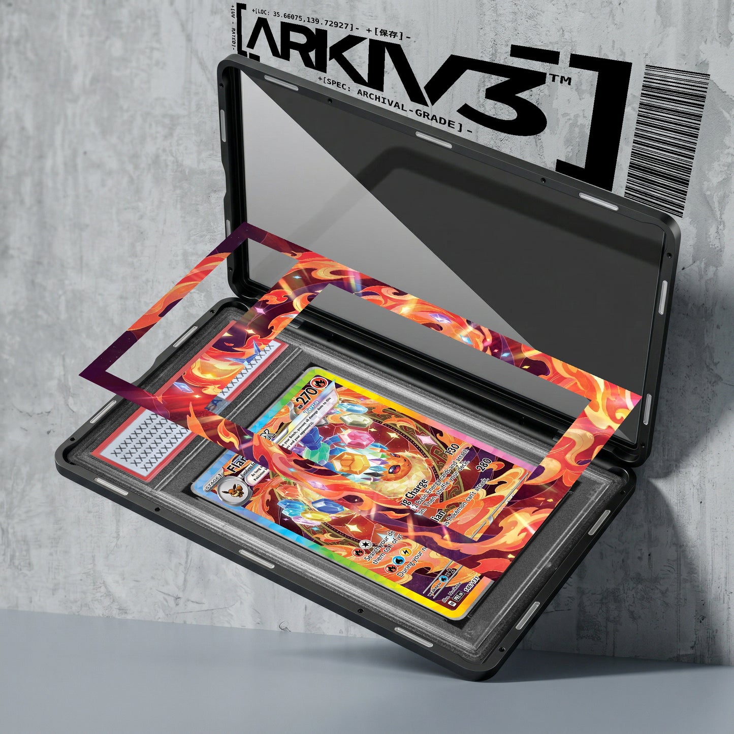 ARKIV3 PSA graded exploded mockup