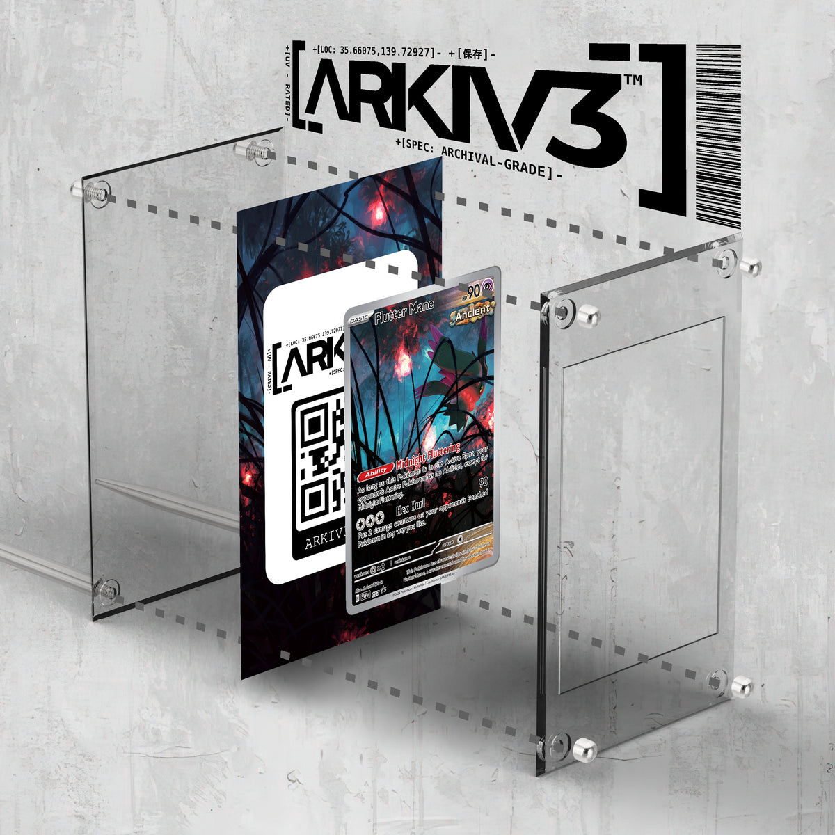 [UNIT: 97] // Flutter Mane Extended Art Display Case - Raw
