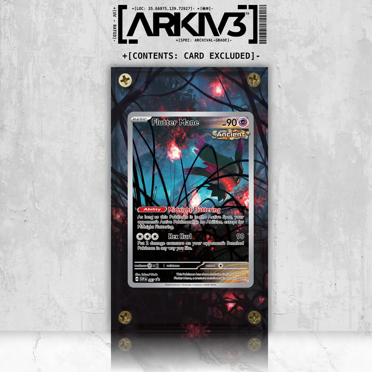 [UNIT: 97] // Flutter Mane Extended Art Display Case - Raw