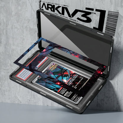 ARKIV3 PSA graded exploded mockup