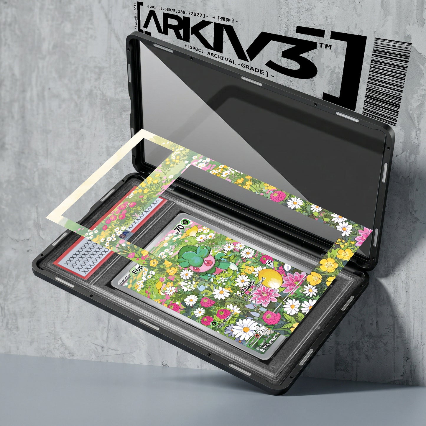 ARKIV3 PSA graded exploded mockup
