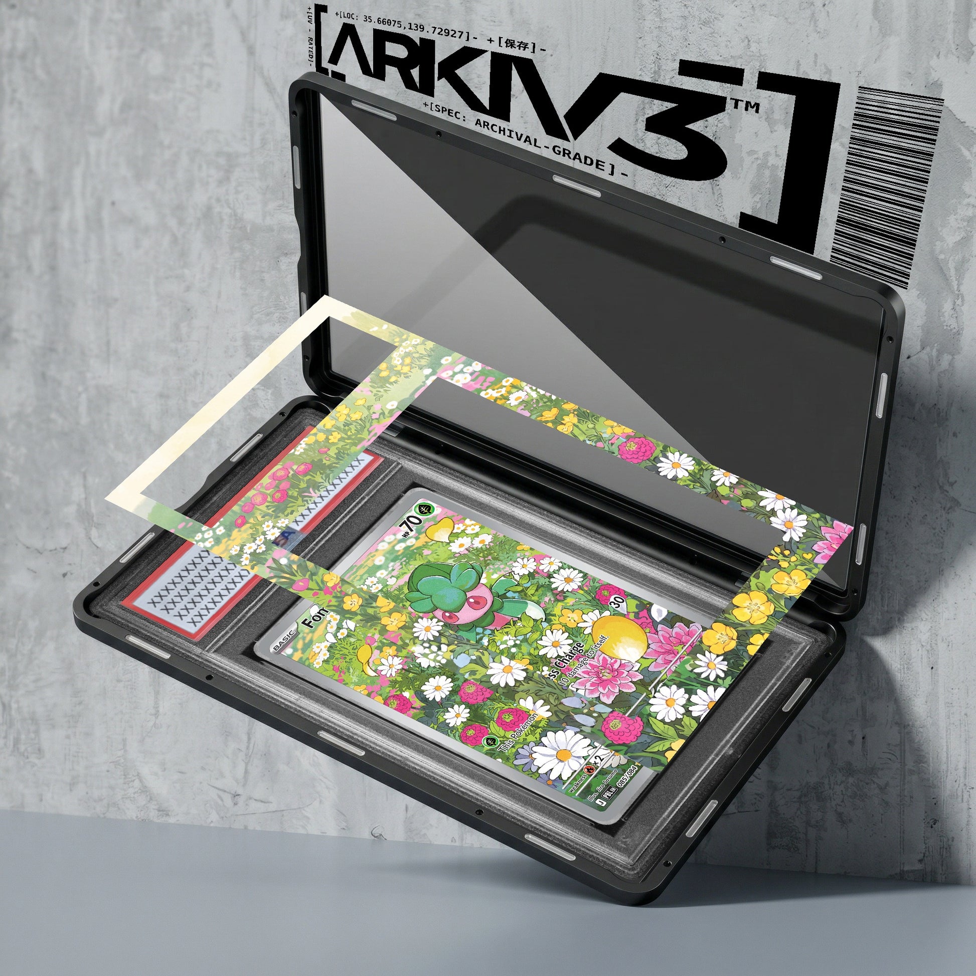 ARKIV3 PSA graded exploded mockup