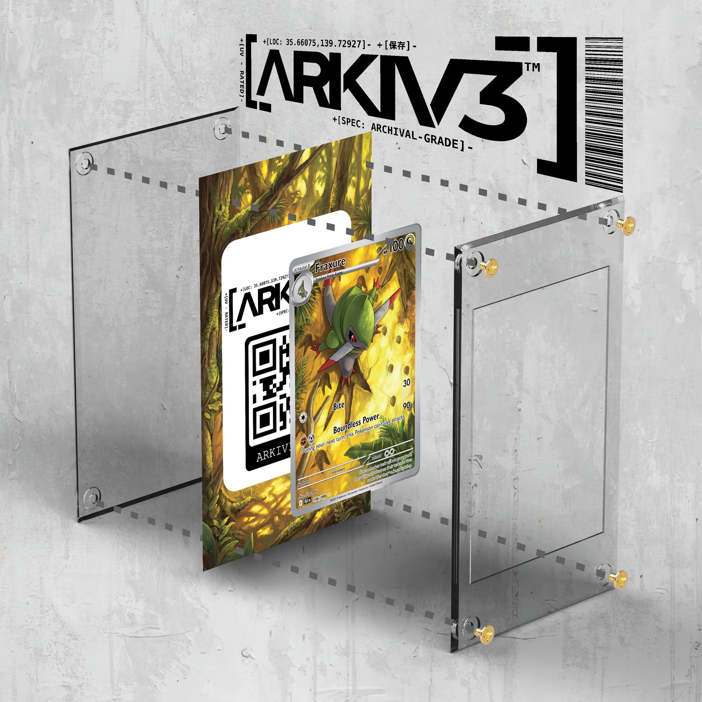 [UNIT: 146/86] // Fraxure Extended Art Display Case - Raw