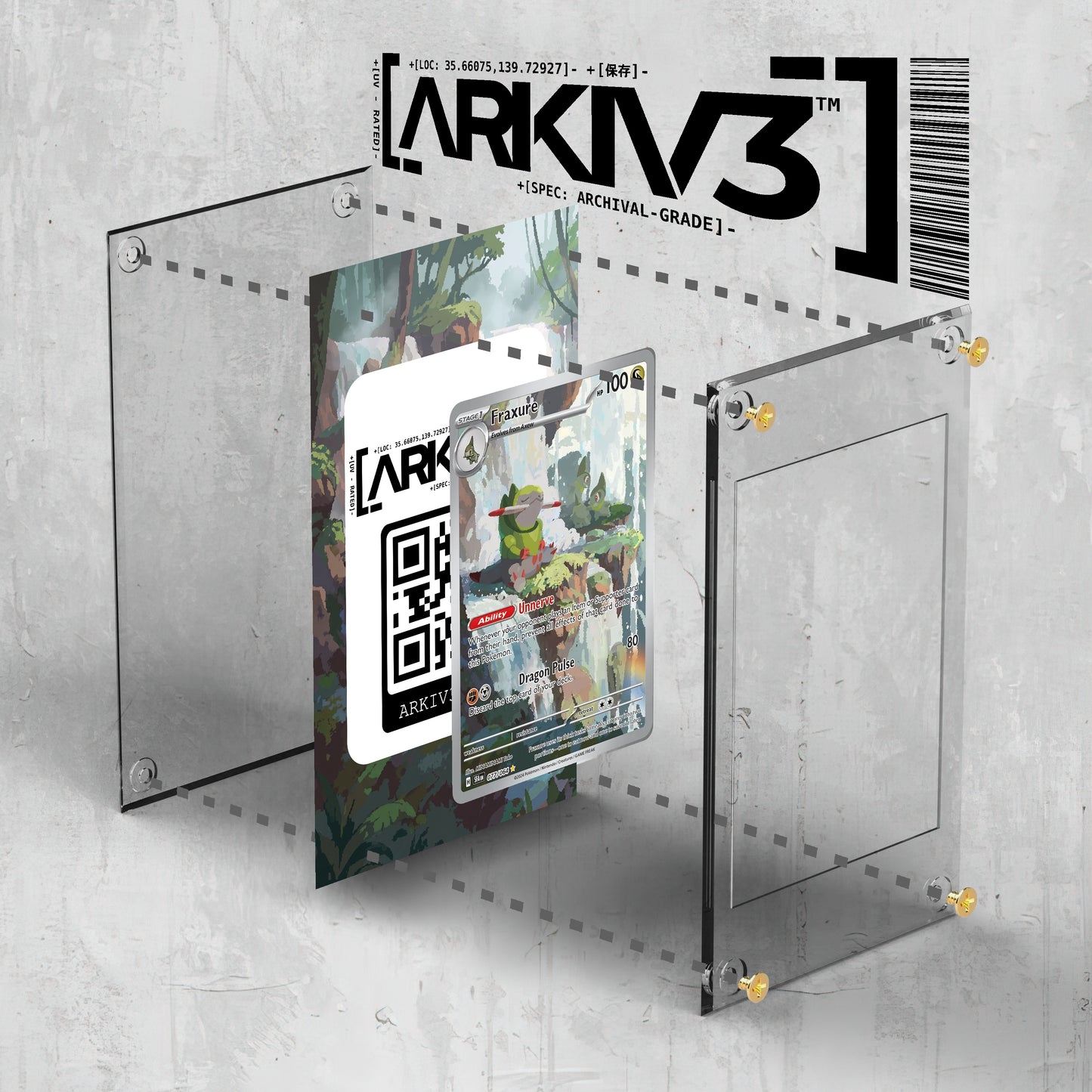 [UNIT: 77/64] // Fraxure Extended Art Display Case - Raw