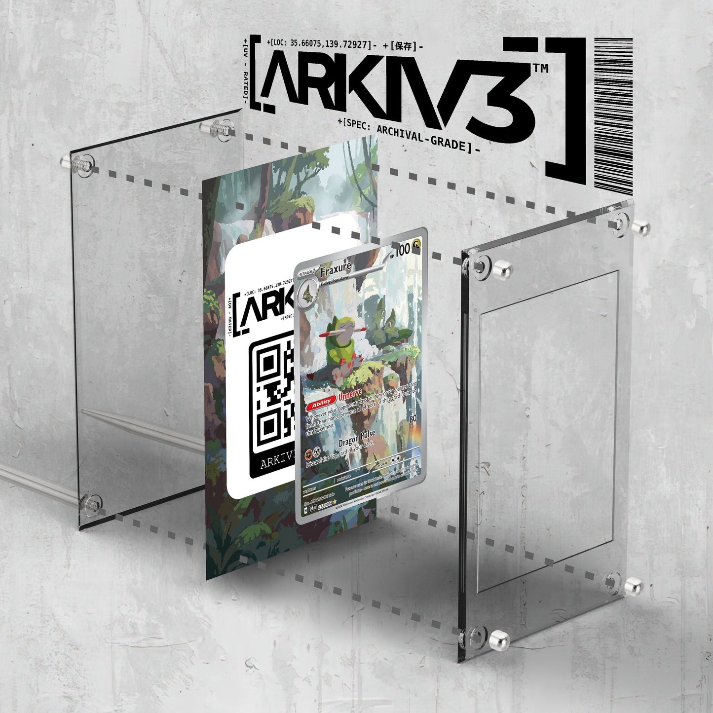 [UNIT: 77/64] // Fraxure Extended Art Display Case - Raw