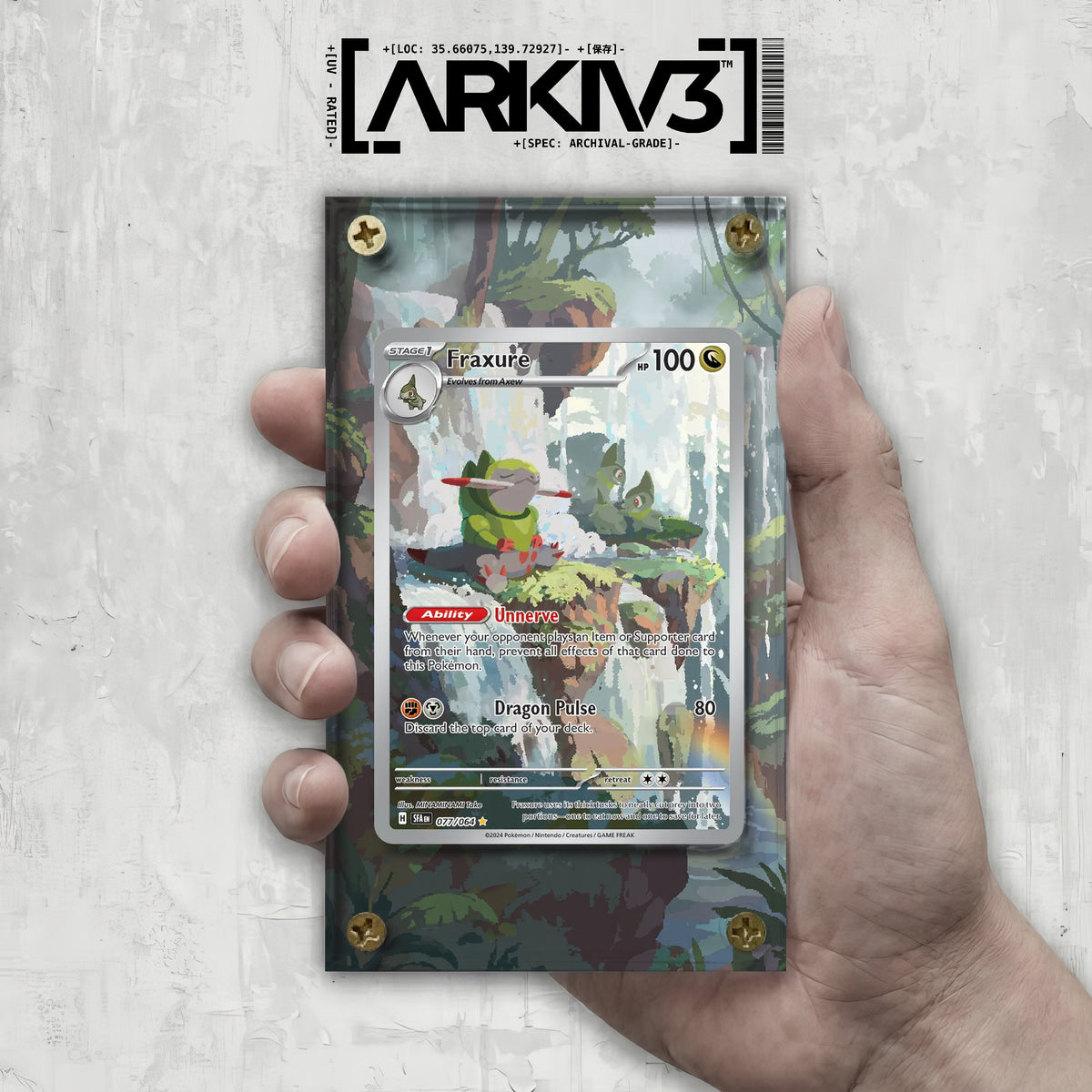 [UNIT: 77/64] // Fraxure Extended Art Display Case - Raw