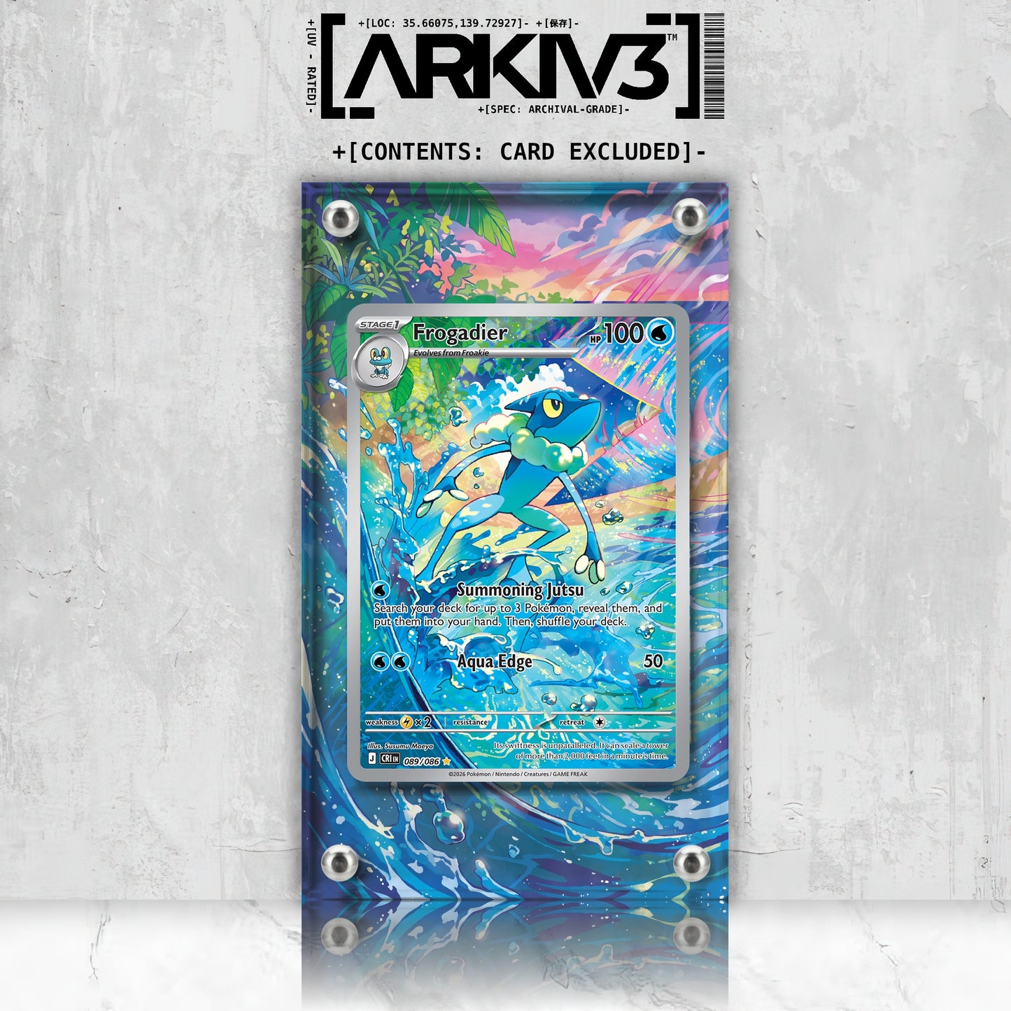 [UNIT: 89/86] // Frogadier Extended Art Display Case - Raw