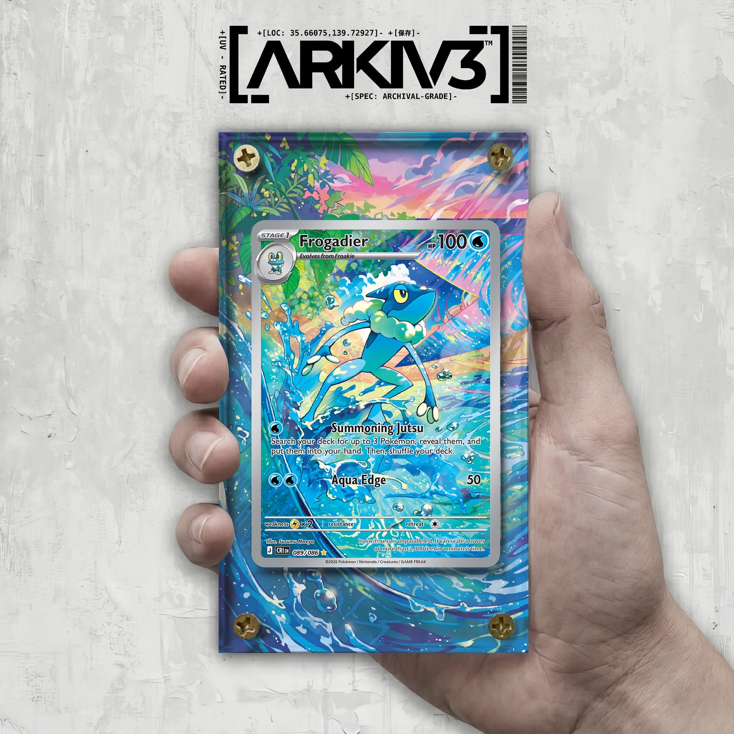 [UNIT: 89/86] // Frogadier Extended Art Display Case - Raw
