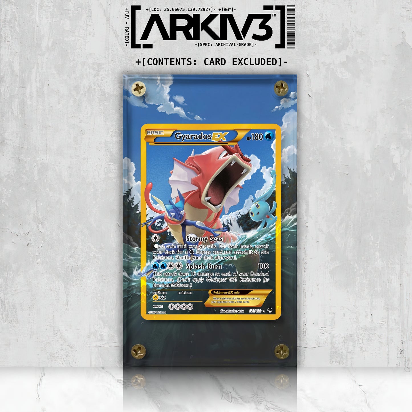 [UNIT: 123/122] // Gyarados EX Extended Art Display Case - Raw