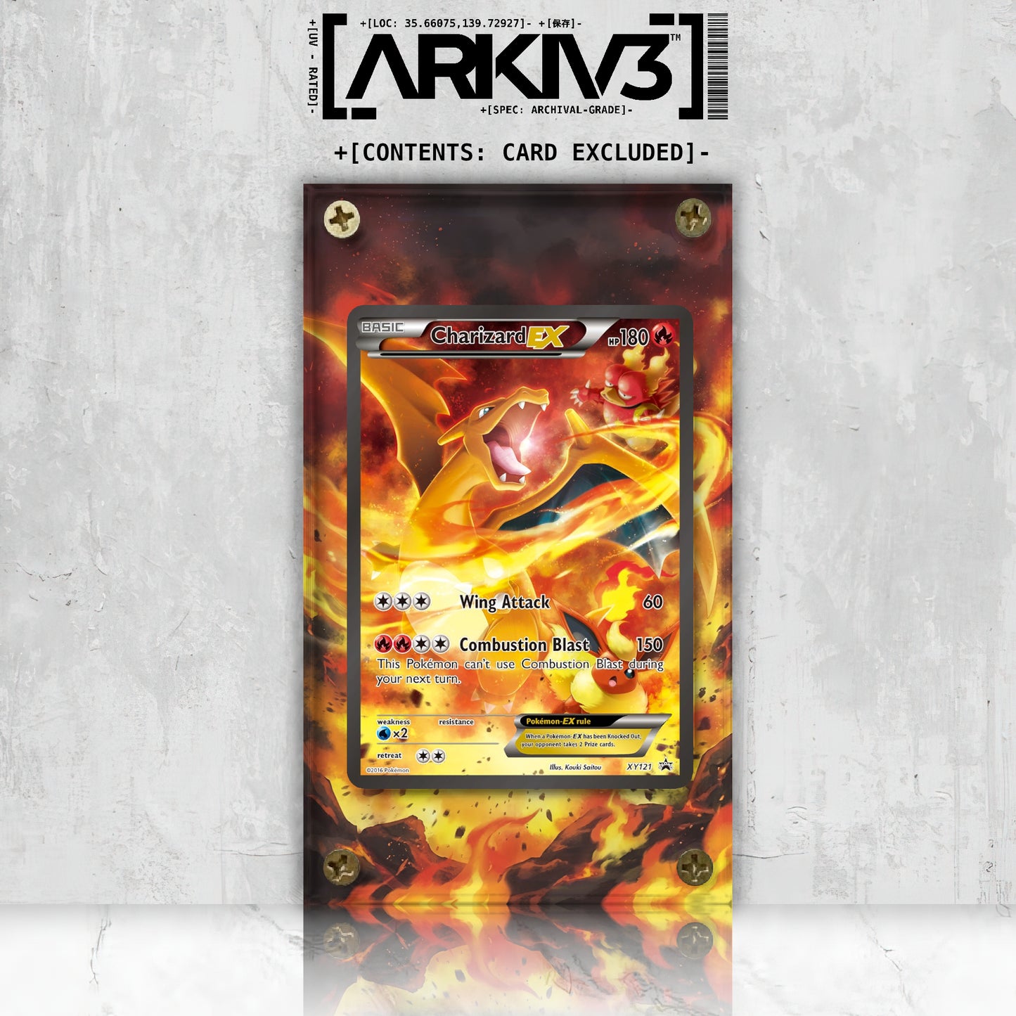 [UNIT: XY121] // Charizard EX Extended Art Display Case - Raw