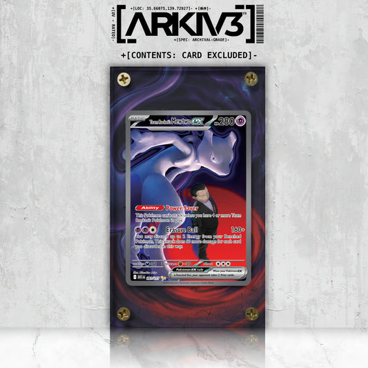 [UNIT: 281/217] // Team Rocket's Mewtwo ex Extended Art Display Case - Raw