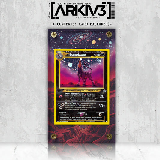 [UNIT:8/64] // Houndoom Extended Art Display Case - Raw