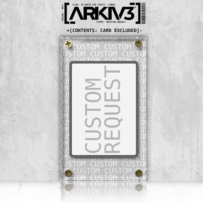 Custom Extended Art Display Case - Raw