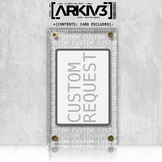 Custom Extended Art Display Case - Raw